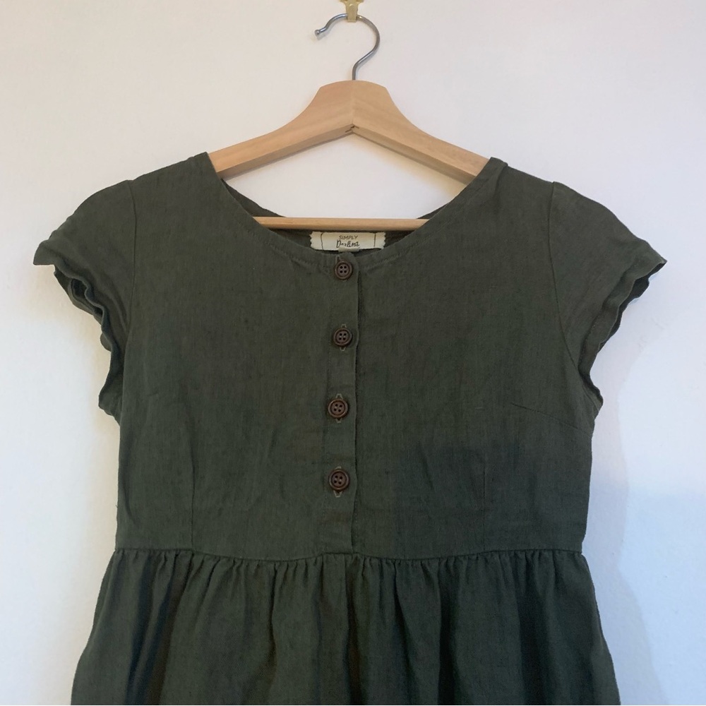 Handmade Linen Dress - Picture 4 of 8